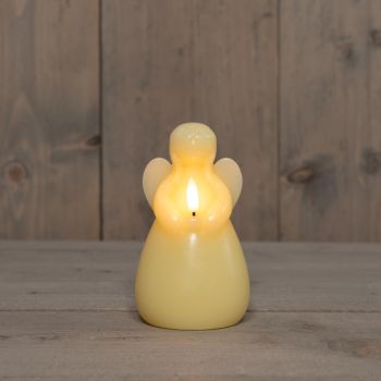 Collezione di candele a LED di Anna, fiamma 3D angelo 8.5x14.5cm avorio 1 pezzo.