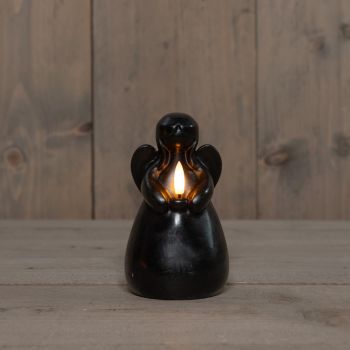 Collezione di candele a LED 3D fiamma angelo di Anna 8,5x14,5cm nero 1 pezzo