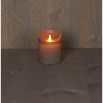 Collezione di candele a LED con effetto fiamma rustico di Anna 7.5x10cm color taupe 1 pezzo