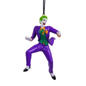 Kurt S. Adler kunststof kerstbal DC Comics the Joker 9cm paars, groen 