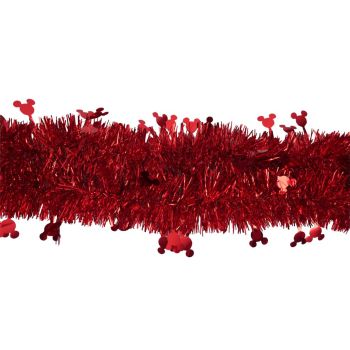 Kurt S. Adler plastic garland Disney Mickey Mouse 10x200cm red