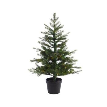 Everlands Grandis Fir albero di natale artificiale da tavolo  verde 90 cm x 63 cm