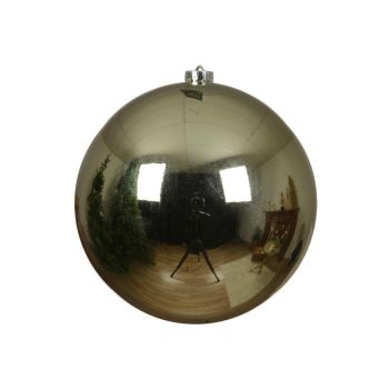 Decoris plastic christmas bauble 20 cm green 1 piece