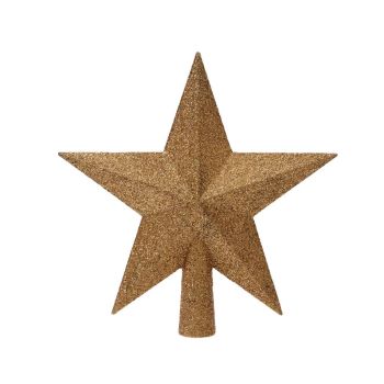 Decoris peak plastic star 19cm pecan brown