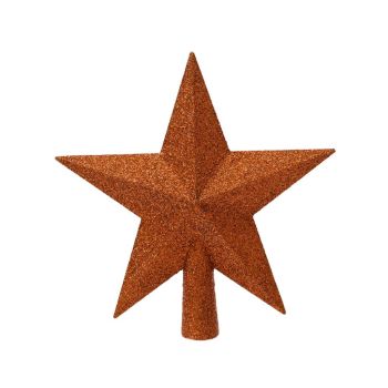 Decoris plastic star 19cm warm cider