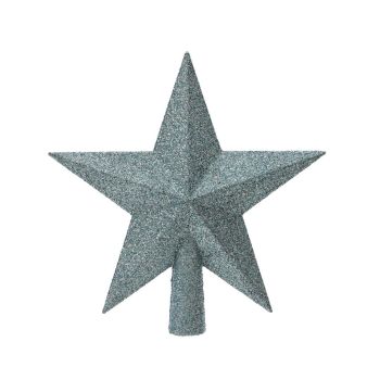 Decoris peak plastic star 19cm ice blue