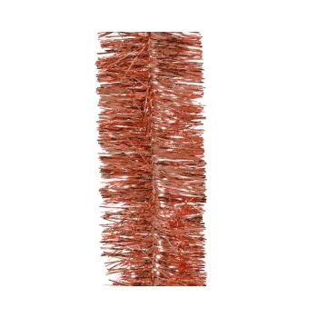 Decoris plastic garland tinsel 7x270cm pumpkin