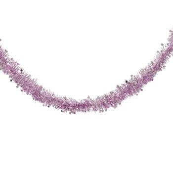 "Decoris plastic garland lametta xl star 10x270cm fresh lilac"