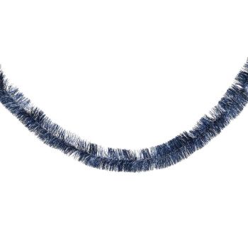 Decoris plastic garland lametta 7x270cm midnight blue