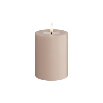 Deluxe Homeart LED candle real flame 7.5x10cm rose