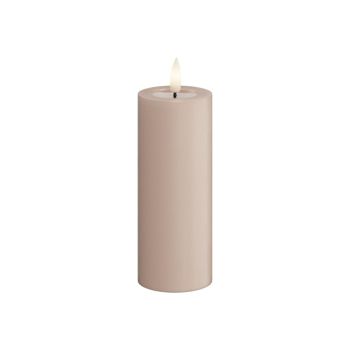 Deluxe Homeart LED candle real flame 5x12.5cm rose