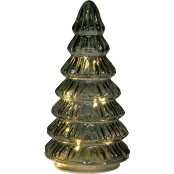 Anna's Collection Christmas tree glass 18.5x9cm green