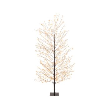 Luces de Navidad árbol microLED d30h150cm negro clásico cálido