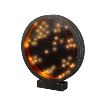 Lumineo guirlande lumineuse de Noël microled liste l4b25h28c noir