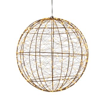 La collection de bal en métal 500LED flash ip44 avec minuterie trafo d35cm classique chaudAnna