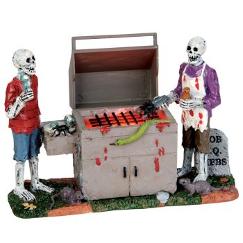 Lemax gory grillin Spooky Town 2015
