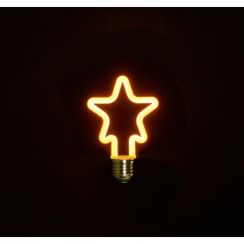 E27 Ledlamp retro star small