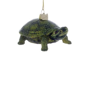 Kurt S. Adler glass Christmas ornament Turtle 10cm Green