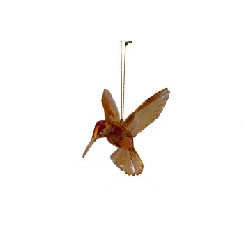 Kurt S. Adler Plastic Christmas Ornament Hummingbird 11cm Yellow