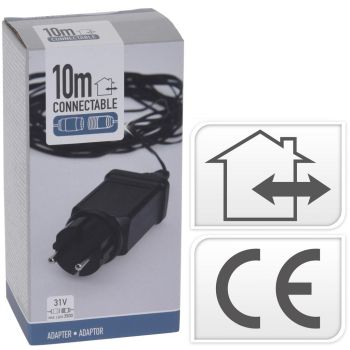 Adapter for connectable Christmas lights 31V 10 meters